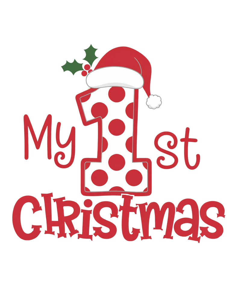 My First Christmas - Polka Dot Style