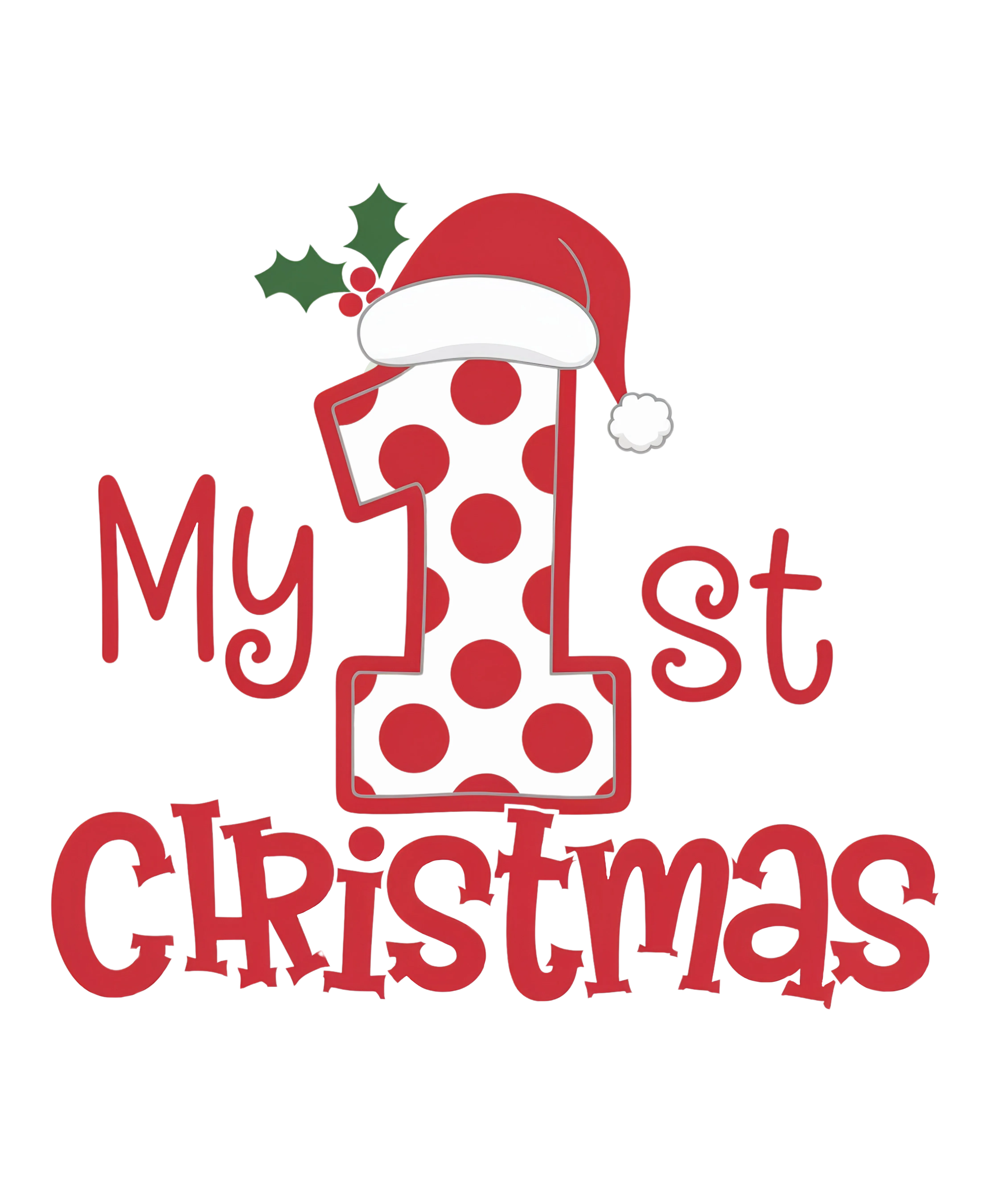 My First Christmas - Polka Dot Style