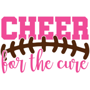 Cheer for the Cure Football Graphic
