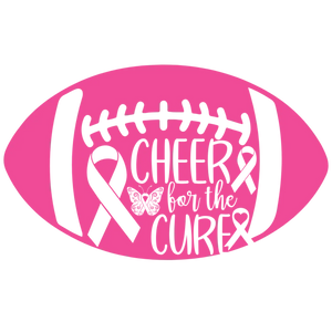 Cheer for the Cure Football Graphic