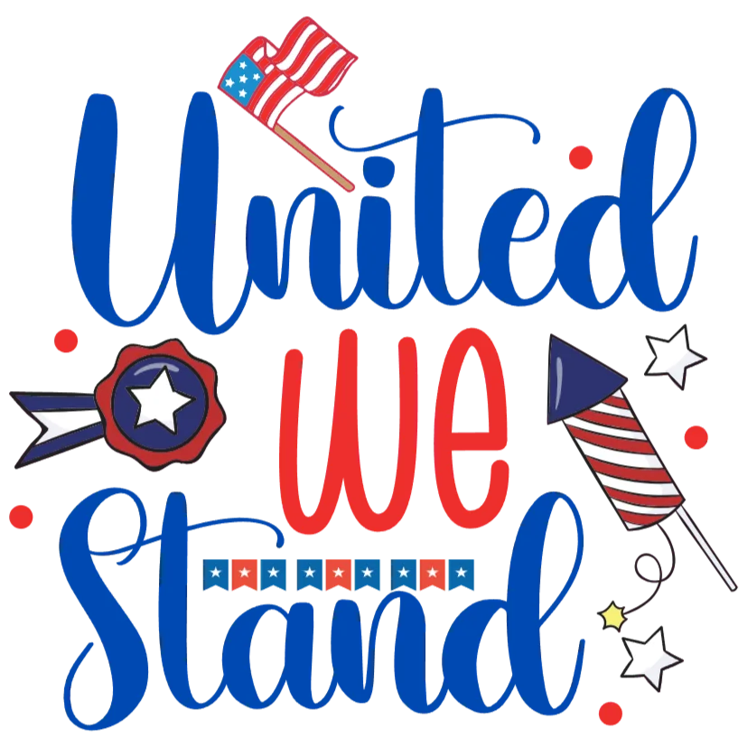 United We Stand Fireworks and Flags Fourth of July Celebration