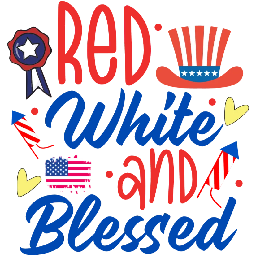 Patriotic Celebration T-Shirt Design: Red, White and Blue Inspiration for Your Independence Day Apparel Needs