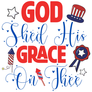 Patriotic Design: God Shed His Grace On Thee