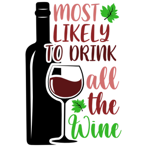 Most Likely To Drink All The Wine