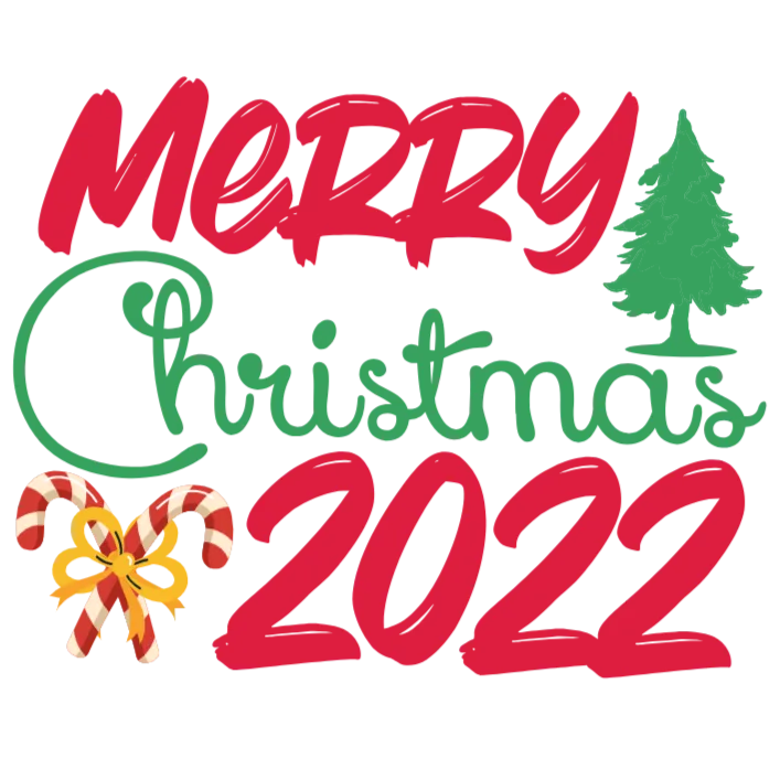 Merry Christmas 2022 DTF Holiday Graphic