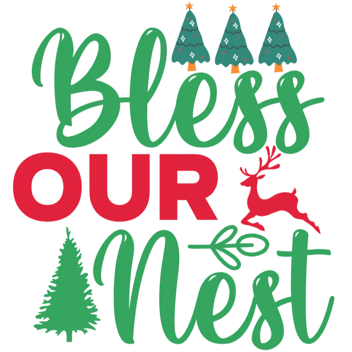 Bless Our Nest Holiday Graphic
