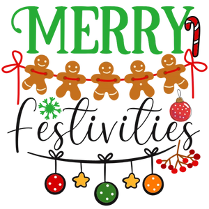 Merry Festivities Christmas Holiday Design