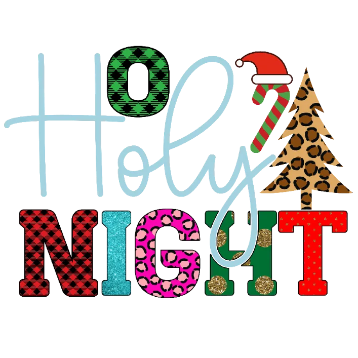 Holly Jolly Night T-Shirt Design