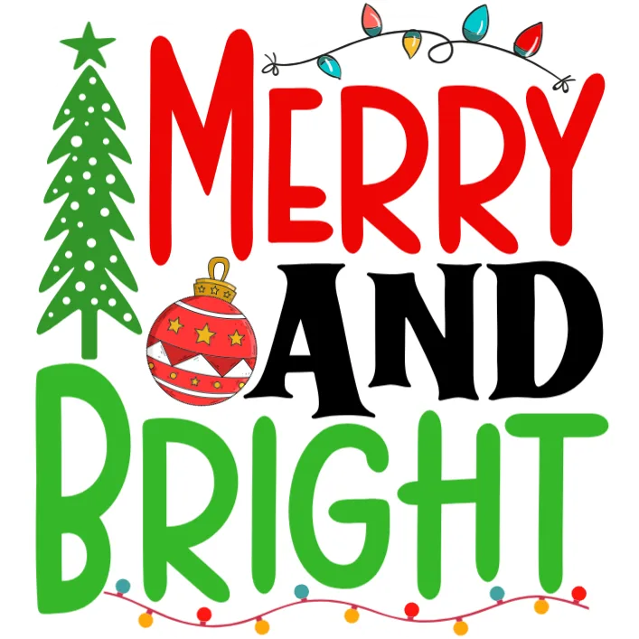 Merry and Bright Holiday T-Shirt
