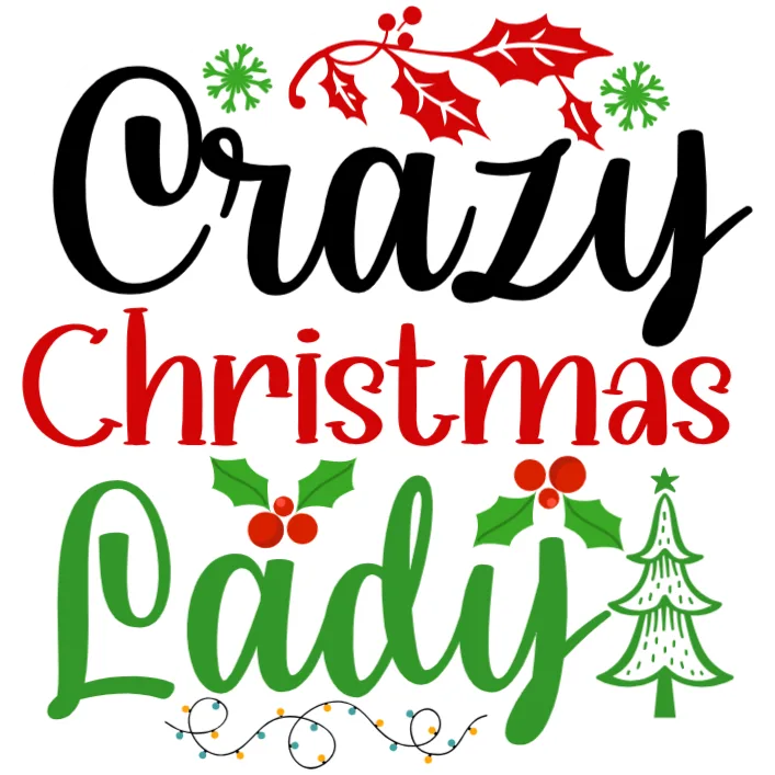 Crazy Christmas Lady
