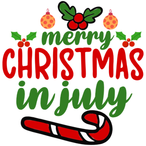 Merry Christmas in July T-Shirt Design