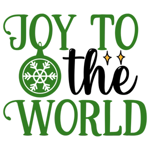 Joy to the World Ornament Holiday Graphic Design