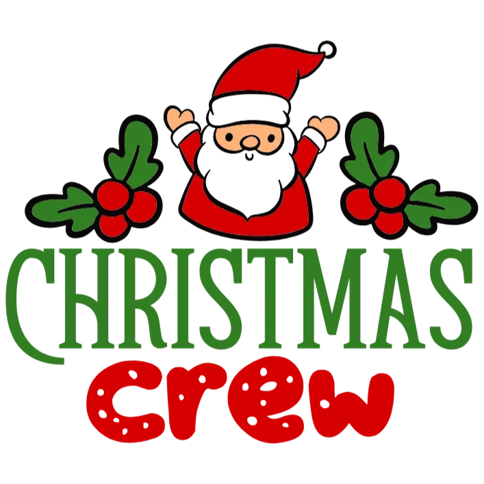 Christmas Crew Santa Claus T-Shirt Design