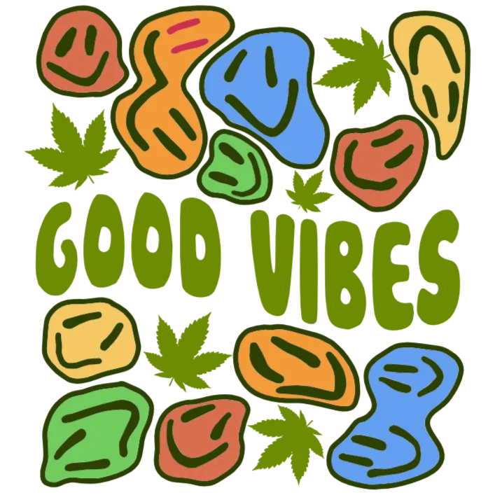 Good Vibes Weed T Shirt