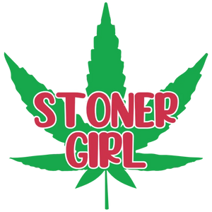 Stoner Girl Cannabis Leaf Design