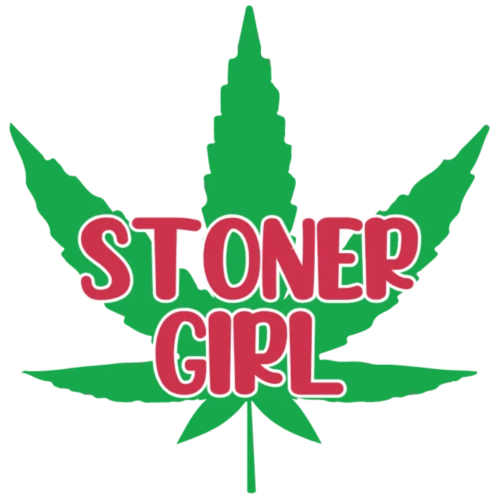 Stoner Girl Cannabis Leaf Design