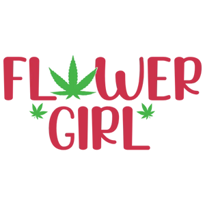 Flower Girl Weed Lover T-Shirt Design