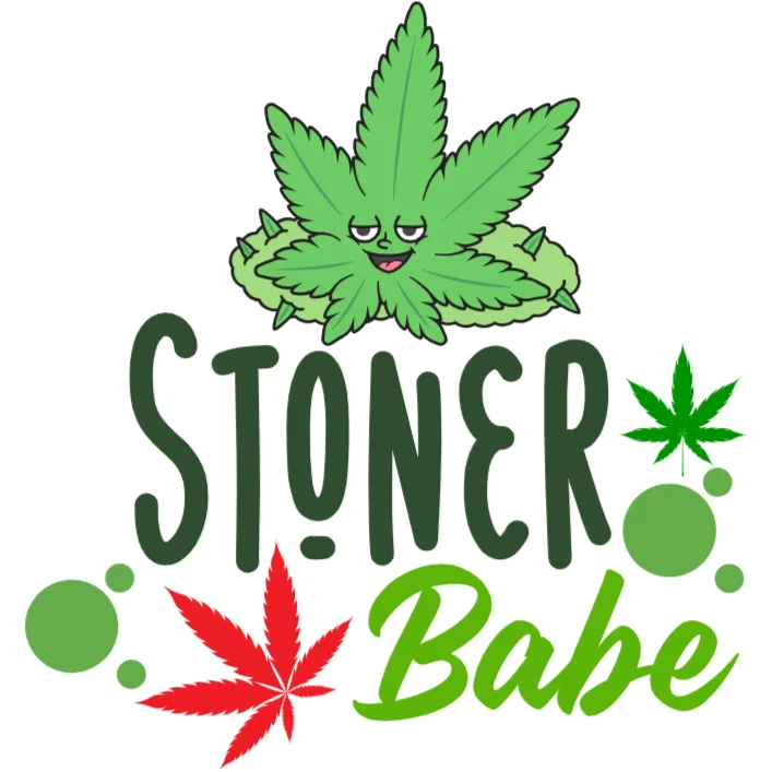 Stoner Babe T Shirt Design - Leafy Babe DTF Transfer