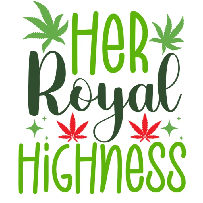Her Royal Highness Marijuana Leaf T-Shirt