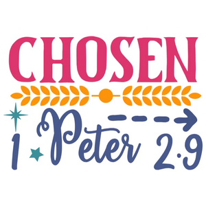 Chosen by Faith Typography Print