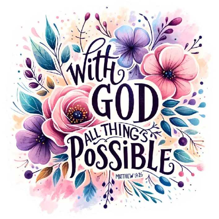 With God All Things Are Possible T-Shirt Graphic
