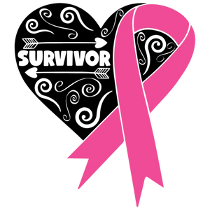 Survivor Heart T-shirt Transfer