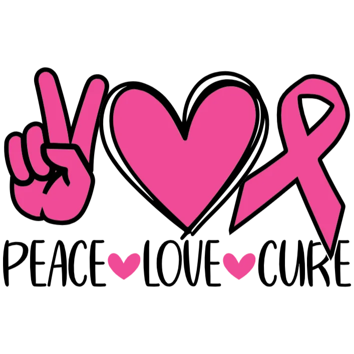 Peace Love Cure Breast Cancer Awareness