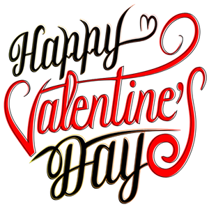 Happy Valentine's Day Typography