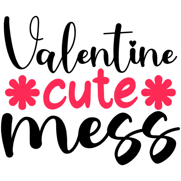 Valentine Cute Mess T-Shirt Design