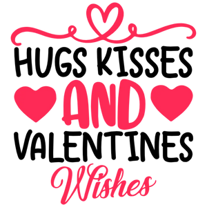 Hugs Kisses and Valentines Wishes Transfer