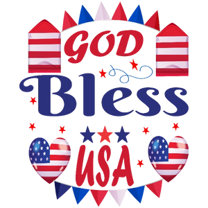 God Bless America Patriotic Print