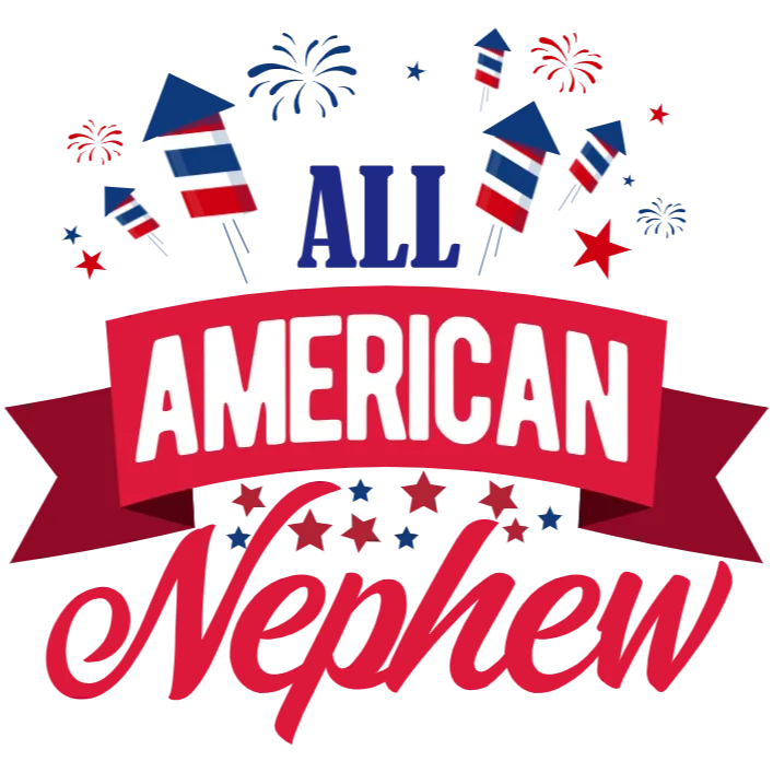 All American Nephew Fireworks Celebration T-Shirt Design