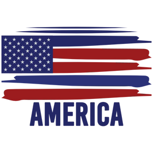 Patriotic American Flag Design Featuring the Word America