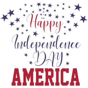 Happy Independence Day America Star Sparkler