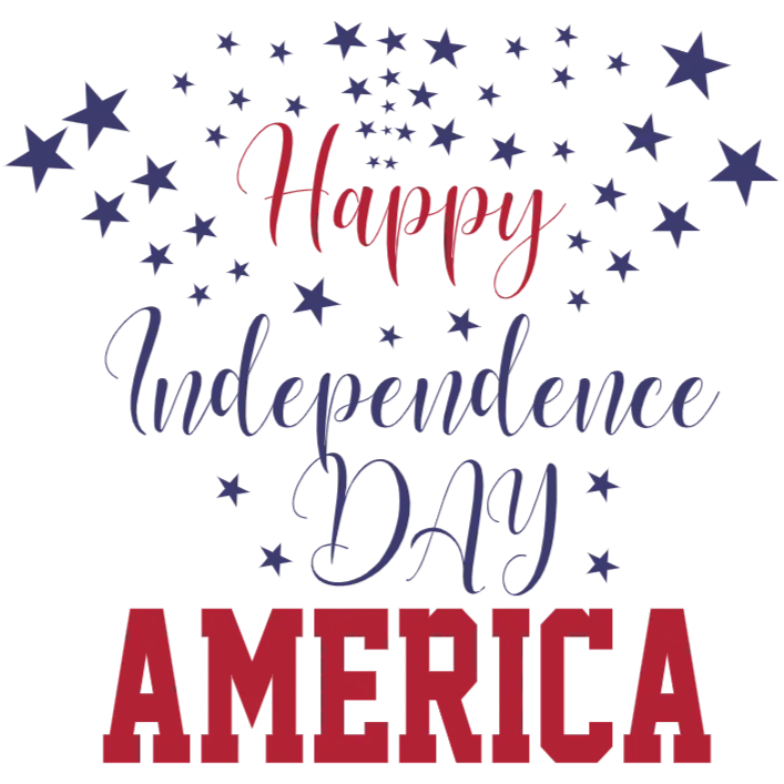 Happy Independence Day America Star Sparkler
