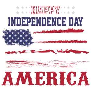 Happy Independence Day America - Fourth of July DTF Transfer for Apparel
