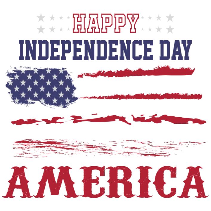 Happy Independence Day America - Fourth of July DTF Transfer for Apparel