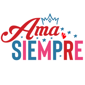 Ama Siempre Love Heart Crown PNG DTF Transfer