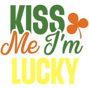 Kiss Me I'm Lucky St Patrick's Day DTF Transfer Design