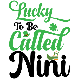 Lucky to Be Called Nini St Patricks Day Women's Tshirt