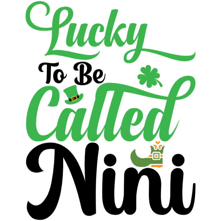 Lucky to Be Called Nini St Patricks Day Women's Tshirt