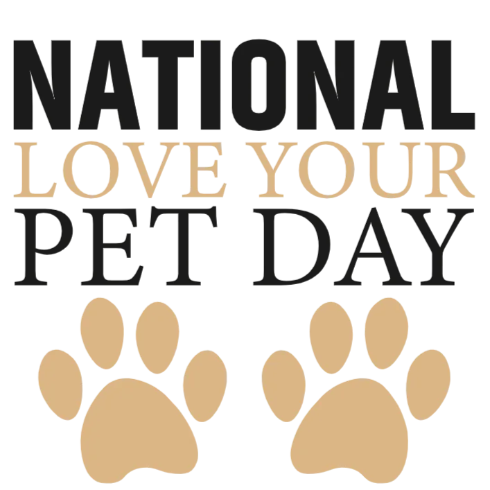 National Love Your Pet Day Graphic T-shirt Design