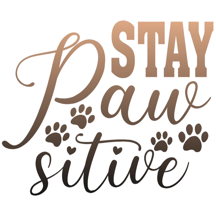 Stay Paw-sitive T-shirt Design