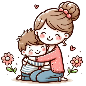 Mother and Son Hug