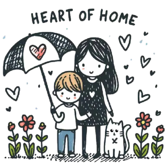 Heart of Home Family Portrait Wall Art