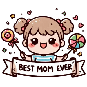 Best Mom Ever Lollipop Girl T Shirt