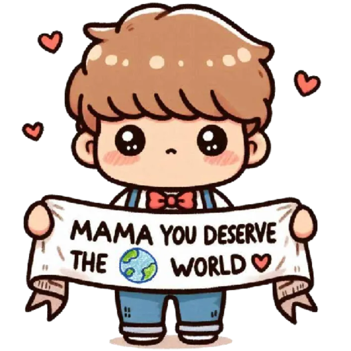 Mama You Deserve The World Boy