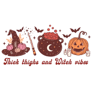 Thick Thighs and Spooky Vibes T-shirt
