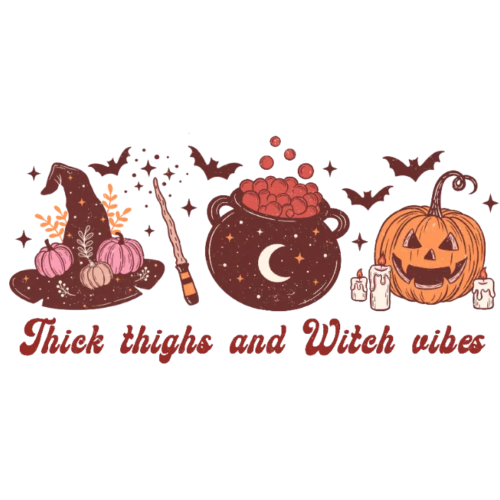 Thick Thighs and Spooky Vibes T-shirt
