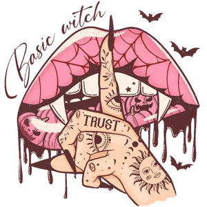 Basic Witch Halloween Lip Illustration
